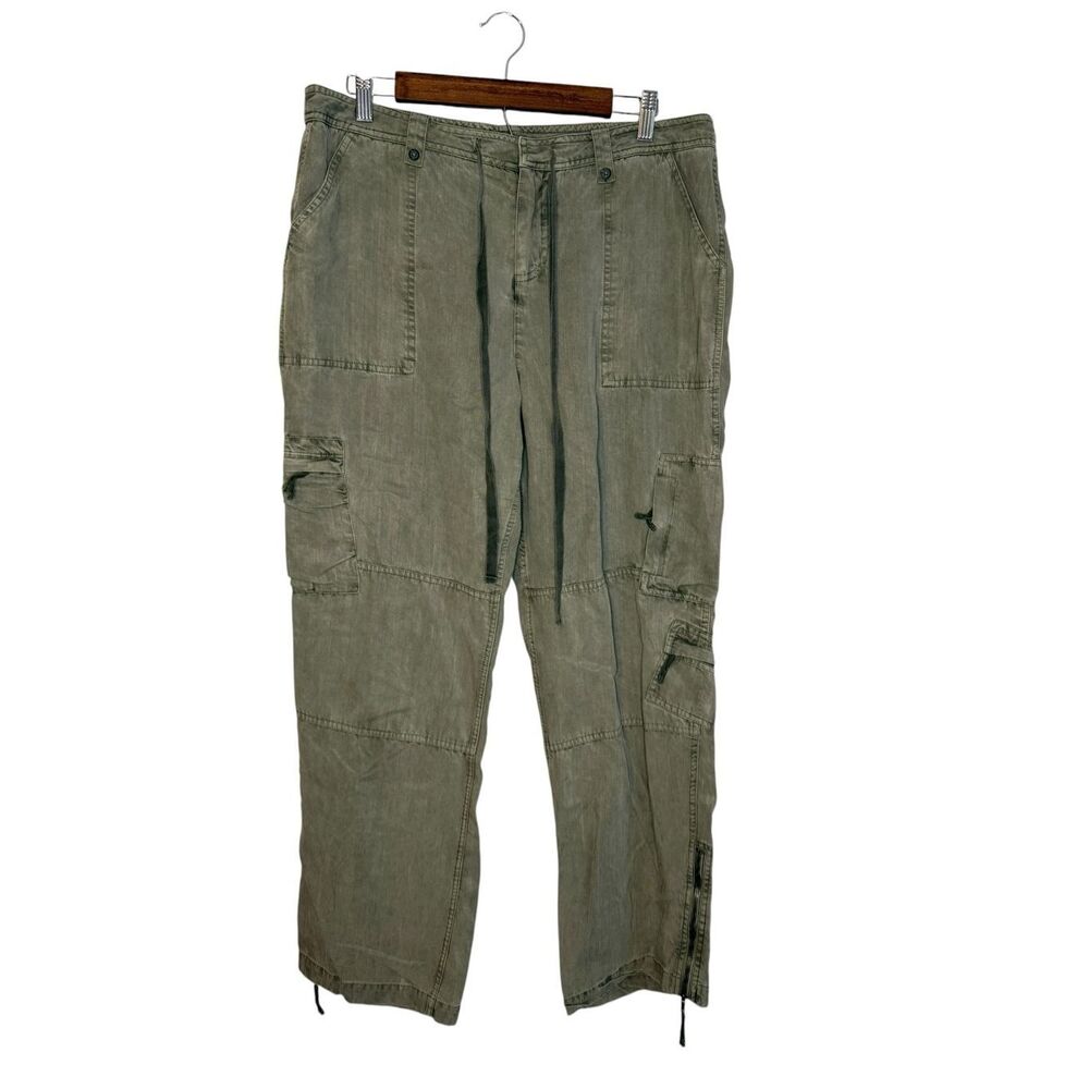 Sundance 100% Tencel Green Cargo Pants Size 12